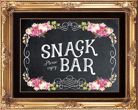 Snack Bar Sign Printable
